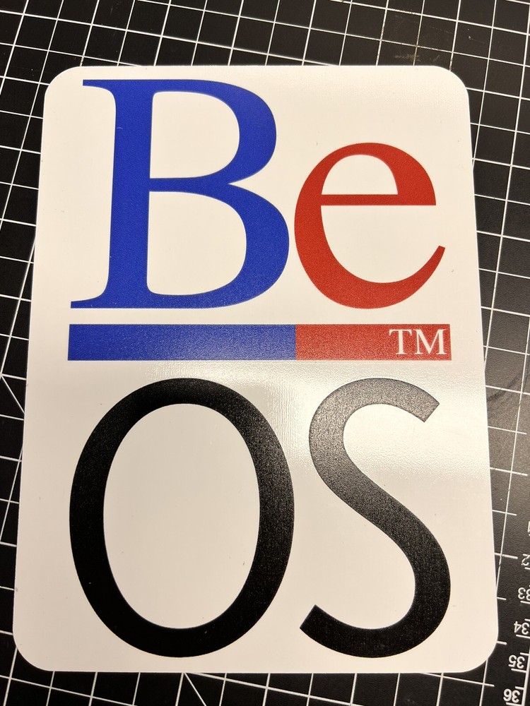 BeOS Computer Logo painted aluminum sign