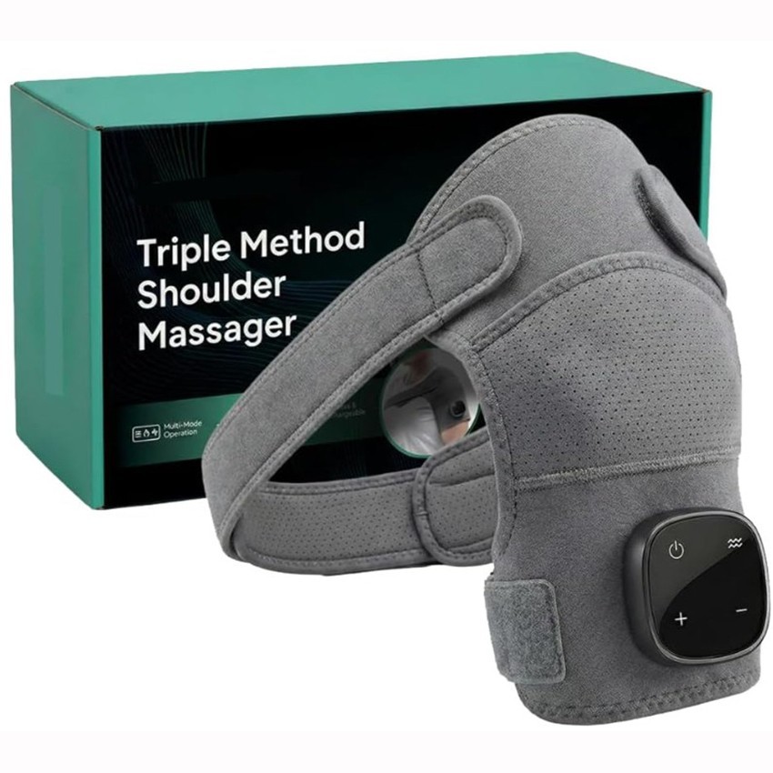 Triple Method Shoulder Massager Adjustable Rotator Cuff Joint Pain ET