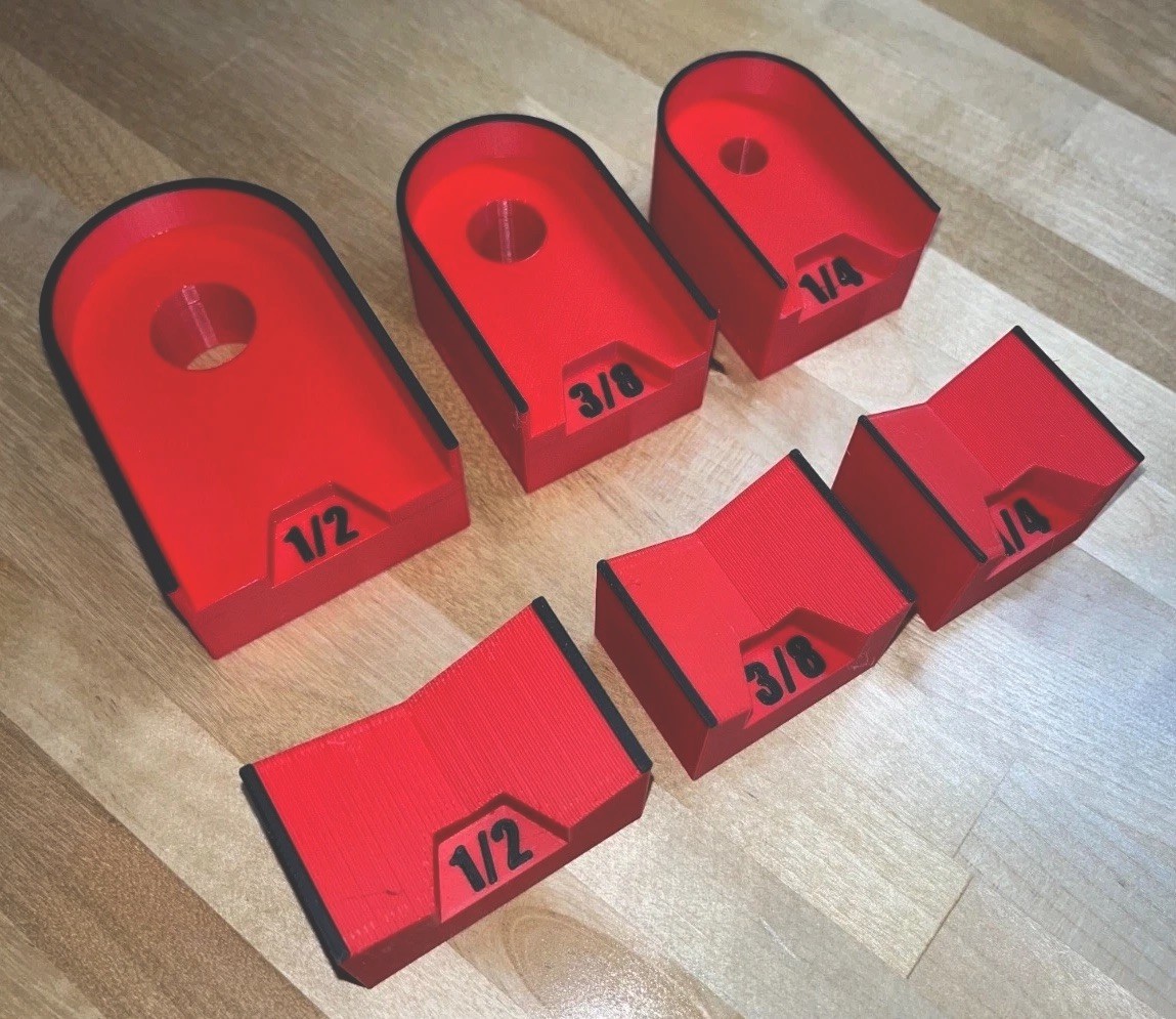 Ratchet Holders - 1/4”, 3/8”, 1/2” - Magnetic Tool / Toolbox Organizer