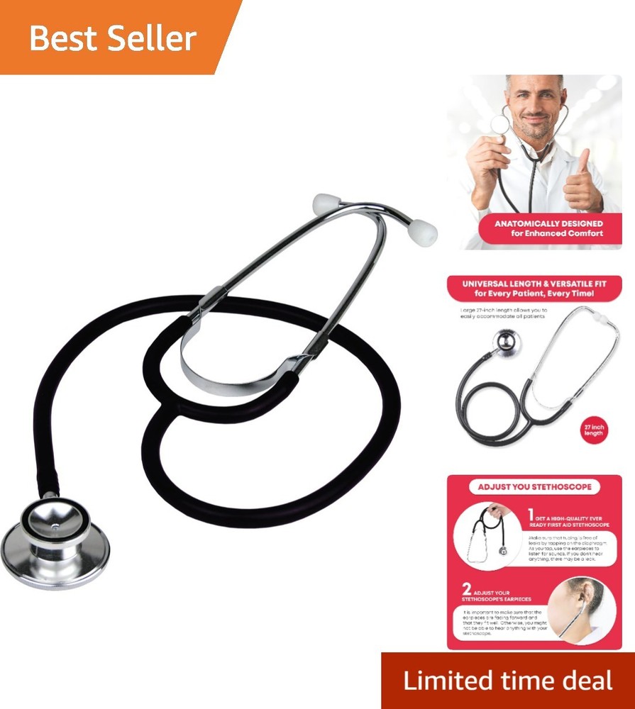 Dual Head Stethoscope, Black