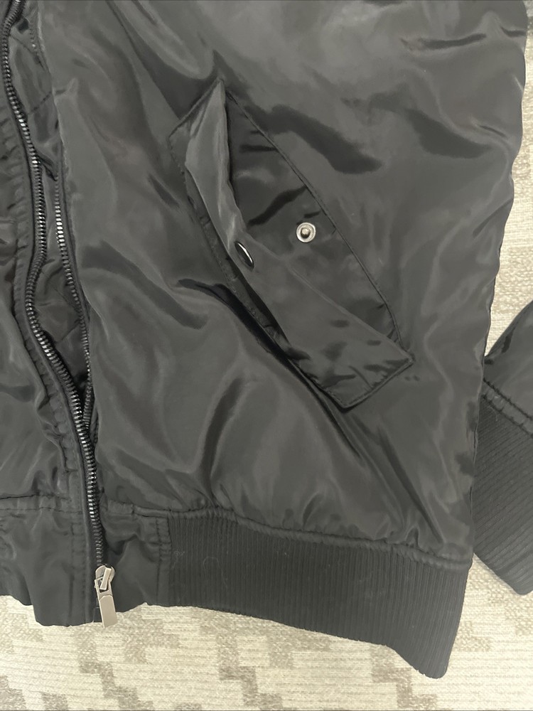 Fossa Apparel Snap-on Bomber Jacket Size Small