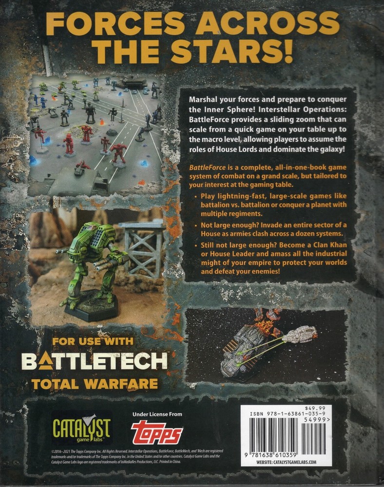 Catalyst Games Labs: BattleTech: Interstellar Operations - Battleforce (HC)