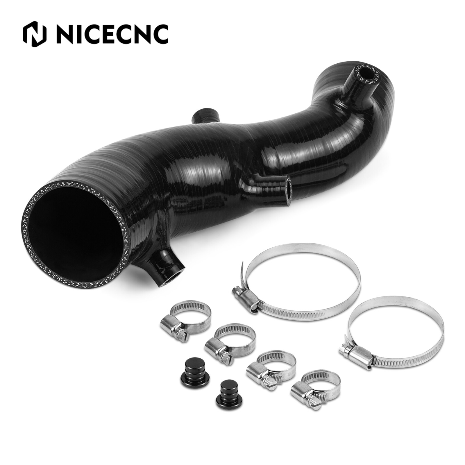 For Yamaha Raptor 700R YFM700 Silicone Air Intake Hose #2LS-14453-00-00 Black