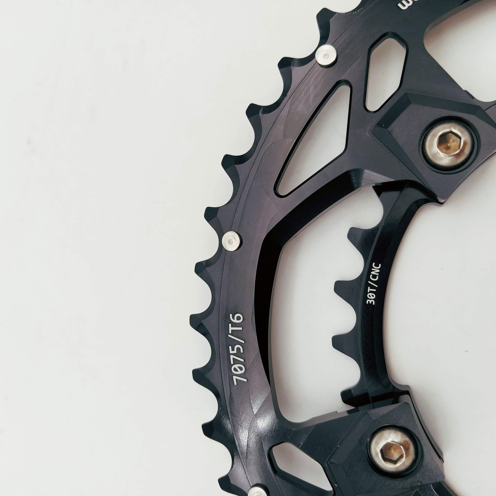 bikinGreen CNC Chainring 46/30 T BCD110 Fit Non Hidden or Hidden 5 Bolts Cranks