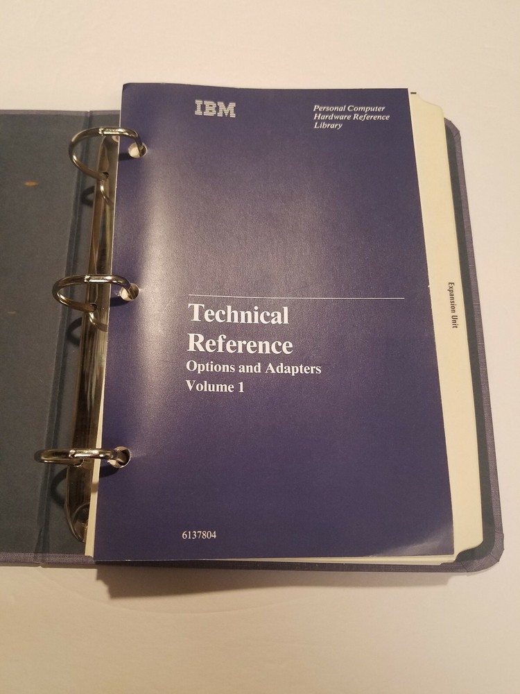 VINTAGE IBM TECHNICAL REFERENCE OPTIONS AND ADAPTERS 2 BOOK SET
