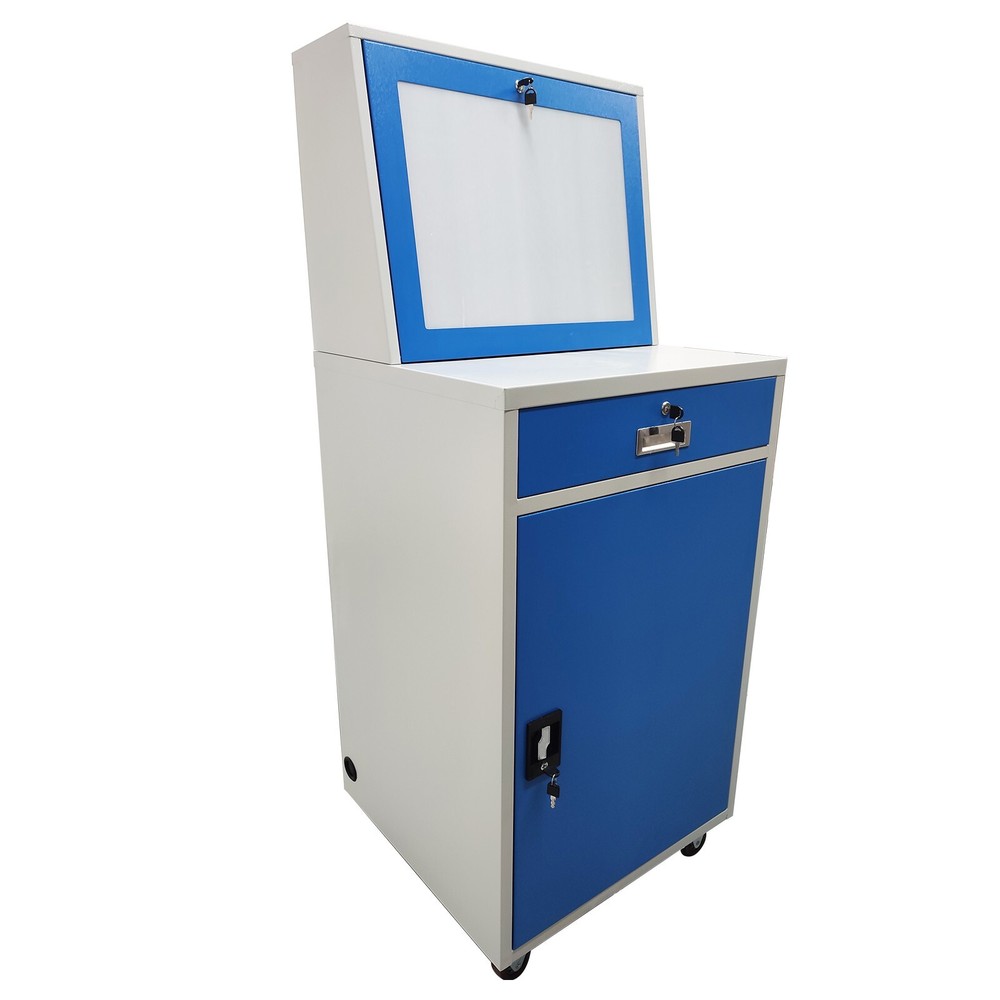 Industrial Computer Security Cabinet Mobile Computer Cabinet Dustproof Anti-thef