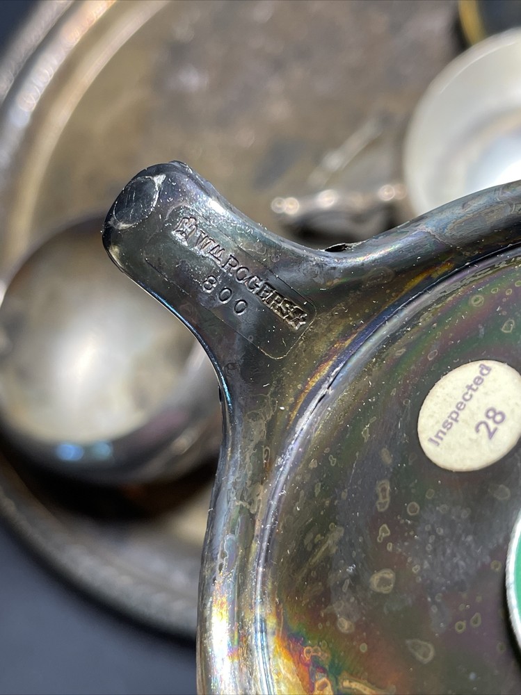 WM Rogers Silverplate POLISHED Coffee/Tea Service Set Pot/Creamer/Sugar/Tray