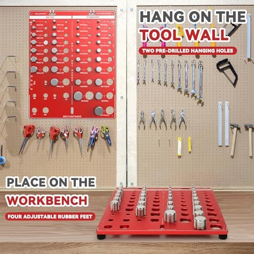 42 Nut and Bolt Thread Checker, Bolt Size and Thread 42 Thread Checker - Square