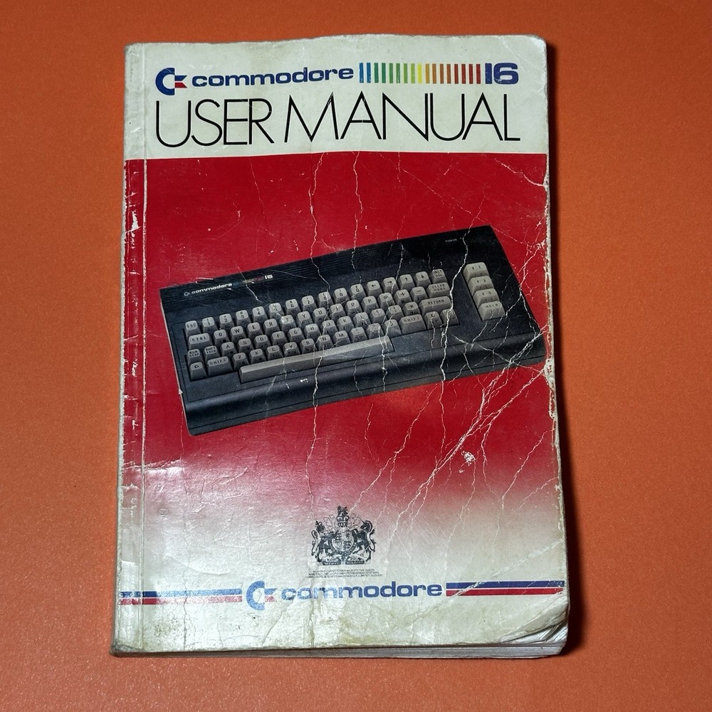 Rare Commodore 16 C16 User Manual - Average Condition