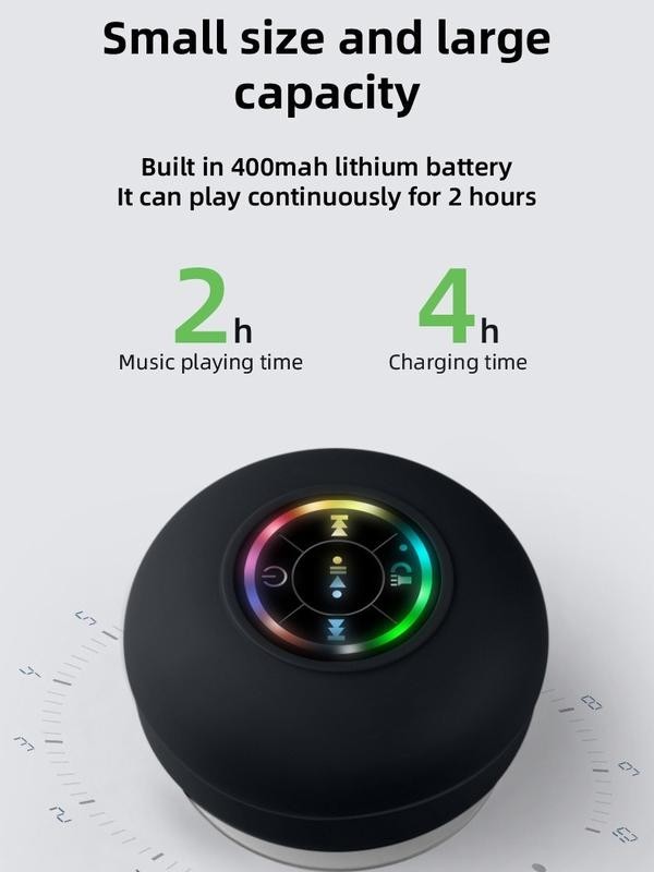 Mini Waterproof Bluetooth 5.0 Speaker Wireless Shower Speaker