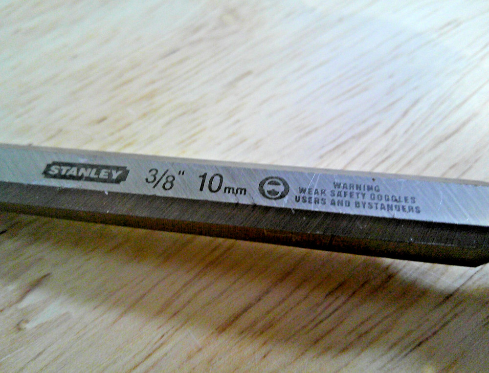 USED Stanley Tools 3/8" 10MM Steel Core Wood Chisel