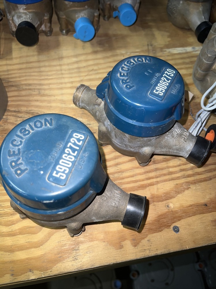 precision meter 3/4” brass water meter