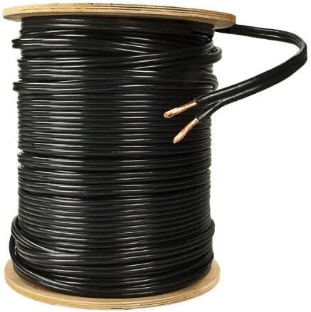 Low Voltage Landscape Lighting Cable, 150 VAC, (2) 12 AWG Stranded Bare Copper