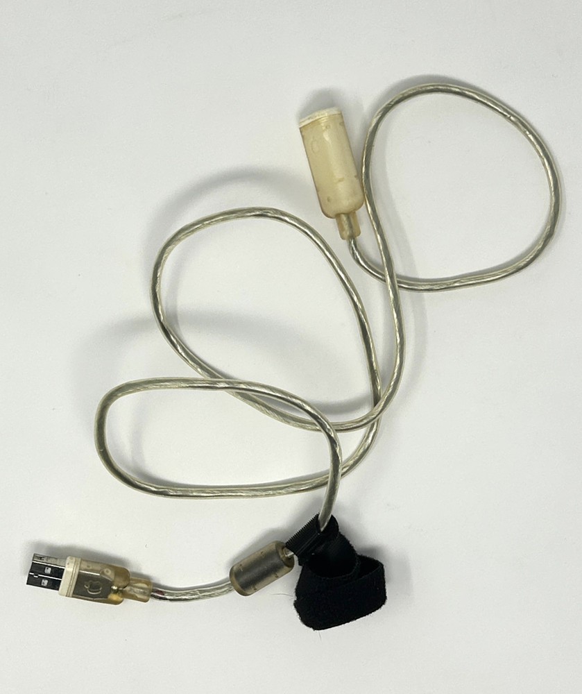 Vintage OEM Apple Clear USB Extension Cable - Tested Works - USED