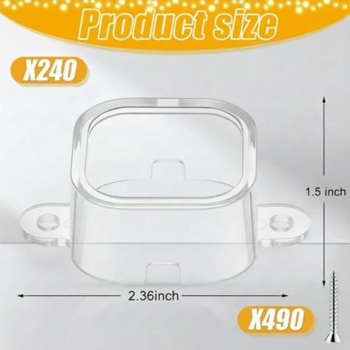 Pcs Mount Compatible with Pro Permanent Outdoor Lights Brackets with 240 Clear