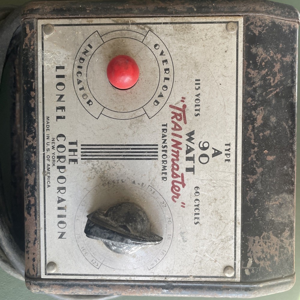 Lionel Type A 90 Watt 115 V "Trainmaster" Transformer Type A. O27 - Untested