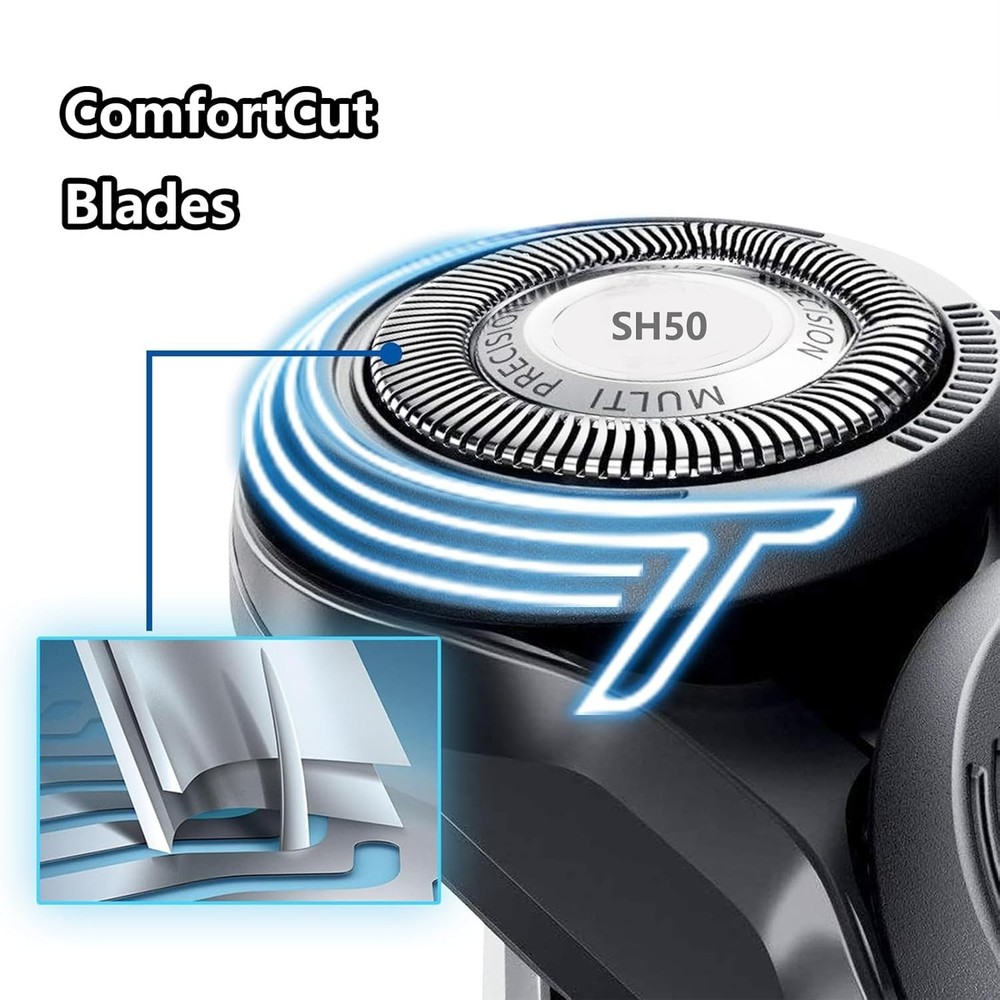 SH50 Replacement Head for Norelco 5000 Series Shavers - Comfort & Precision