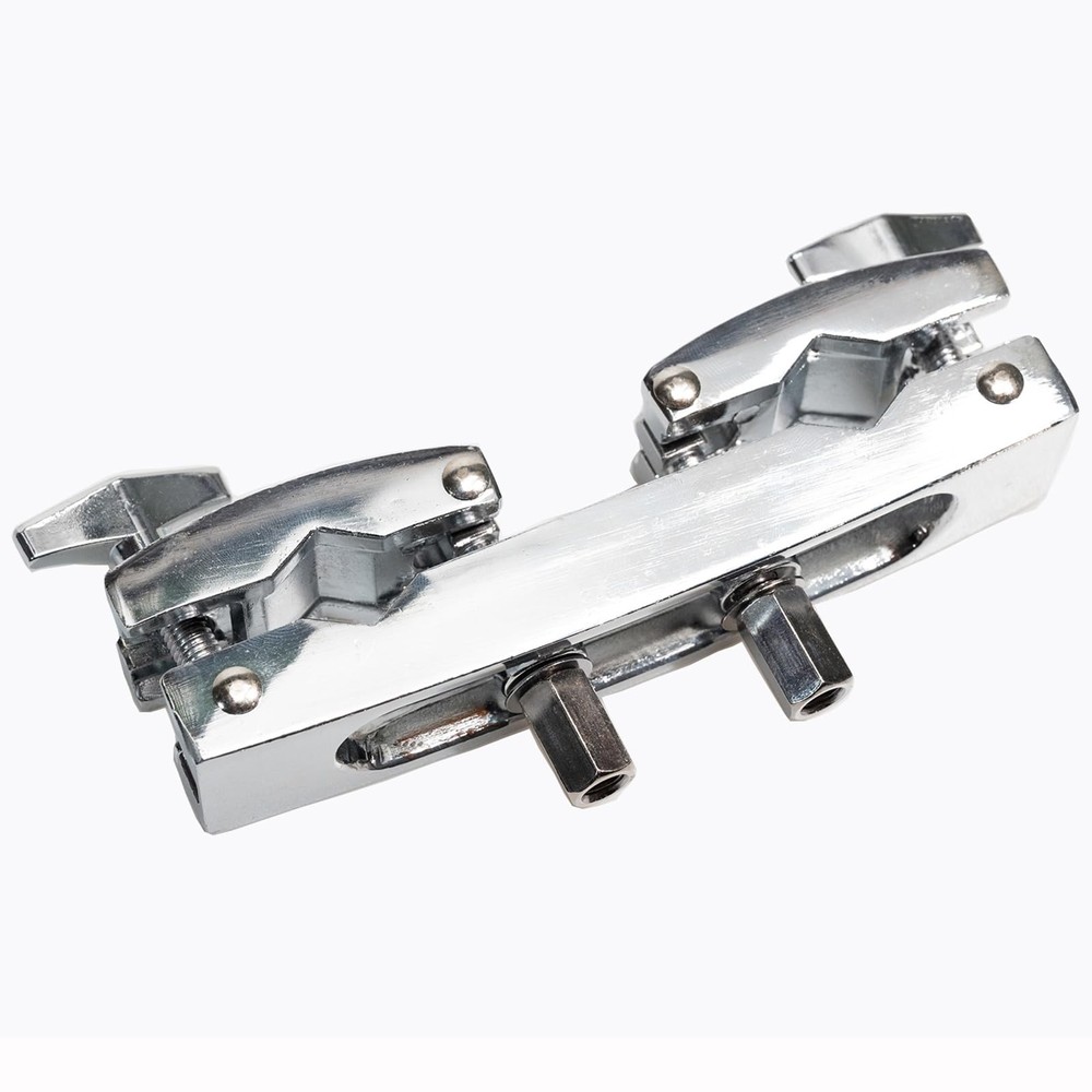 Silver Cymbal Stand Multi-Clamp Drum Mount Holder Adjustable Quick Release