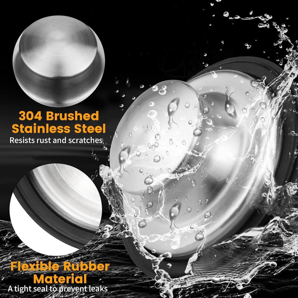 Garbage Disposal Stopper W/ Splash Guard Insinkerator Kitchen Sink Drain Plug