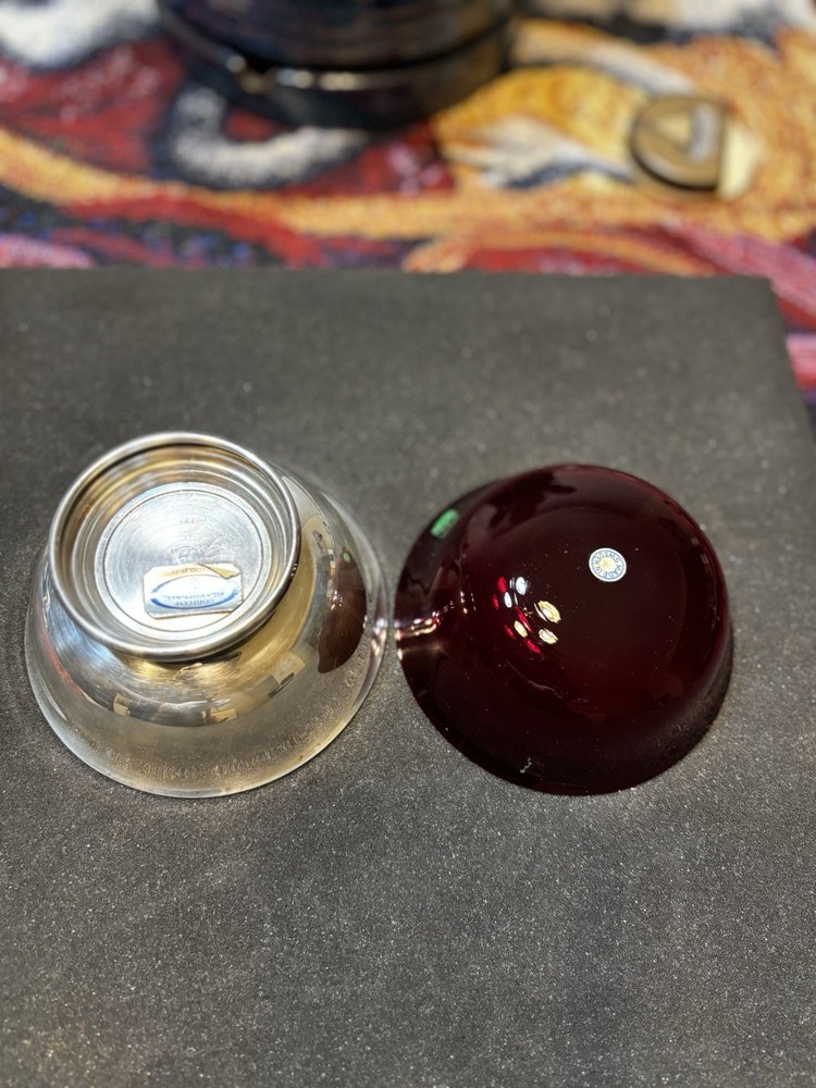 Sheridan Silver plate Red Insert Bowl