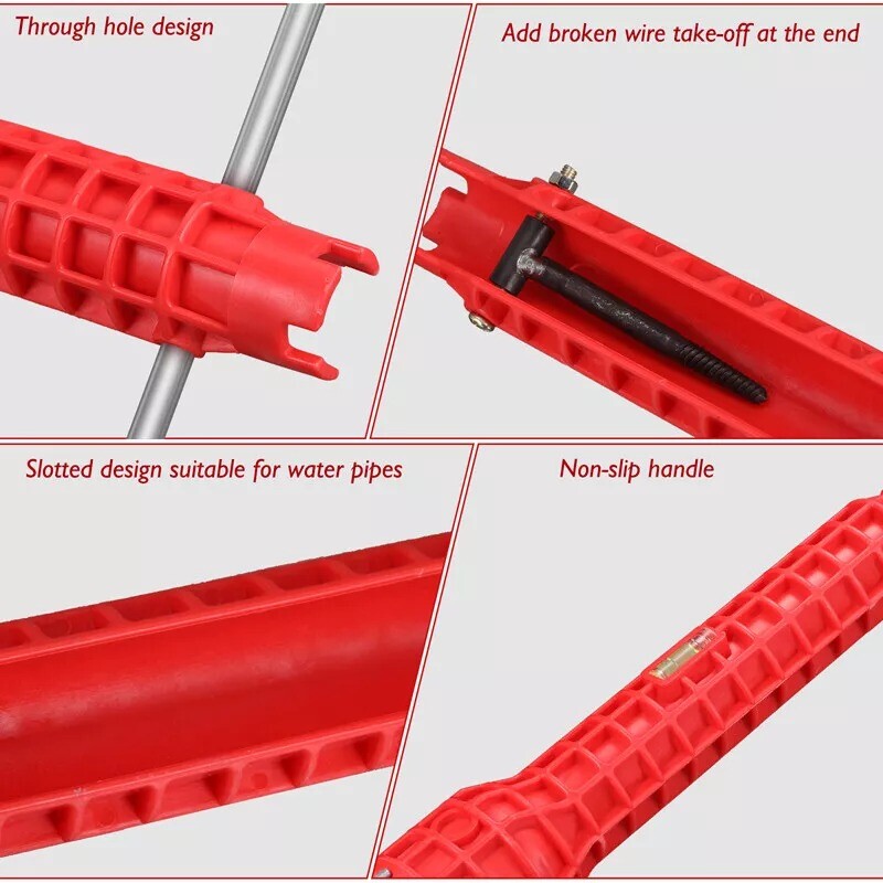 Faucet Sink Installer 8 in 1 Multi Tool Pipe Wrench Plumbing for Kitchen Bathroo