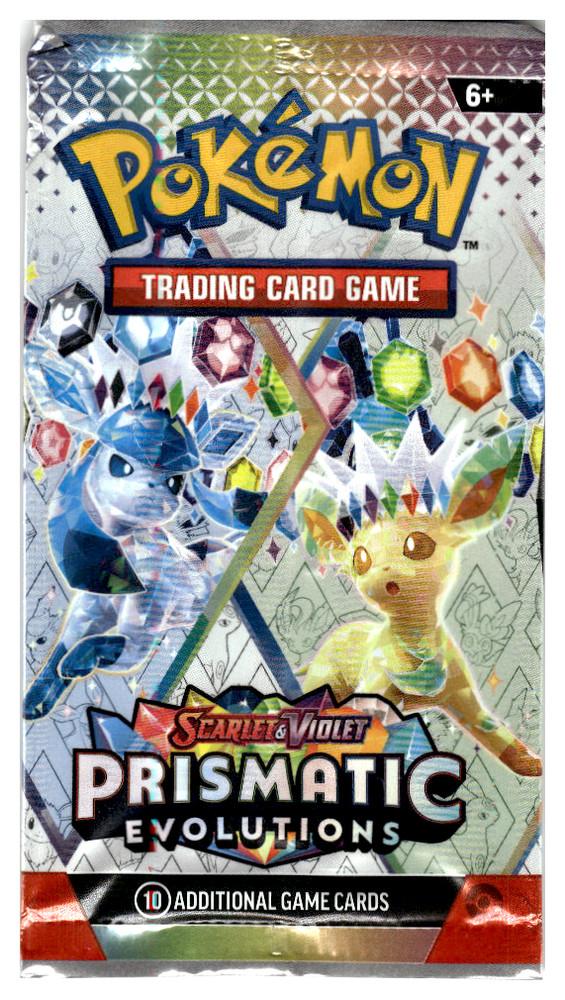 EMPTY Wrapper Pokemon Prismatic Evolution Trading Card EMPTY Art 2