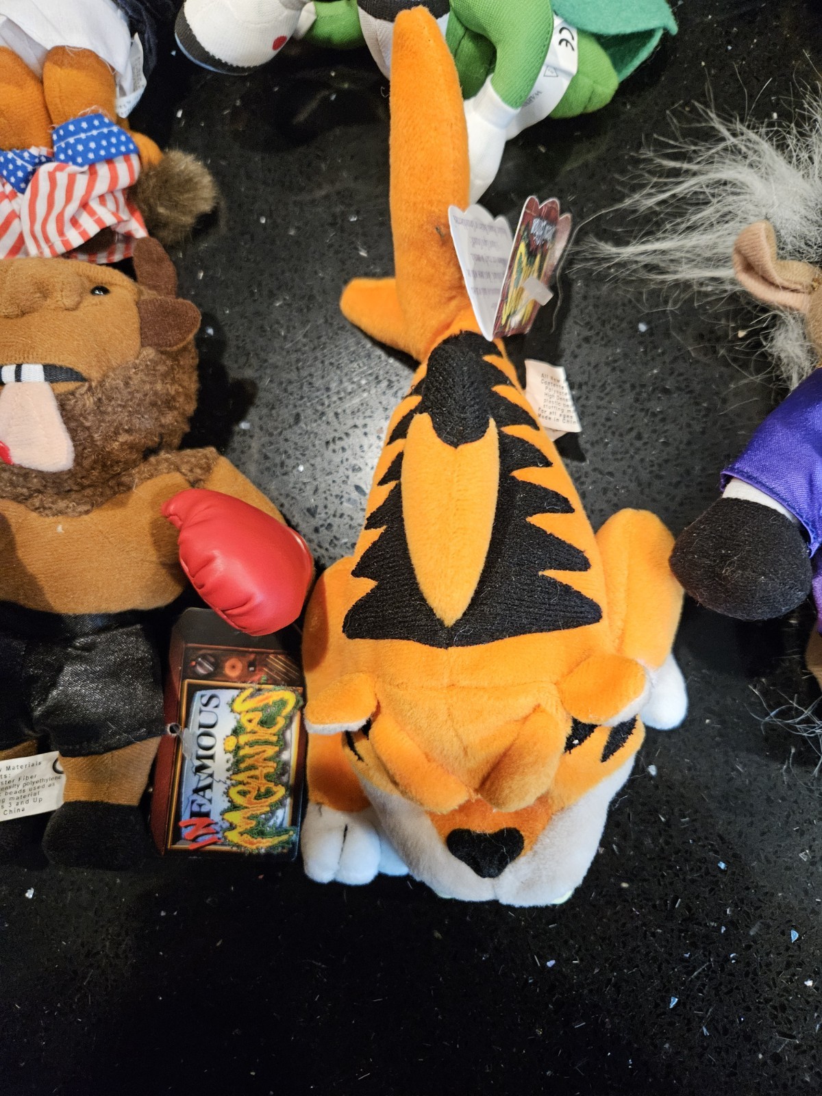 Lot Of 13 Assorted Vintage 1998 Infamous Meanies Meanies Beanbag Plush NWT