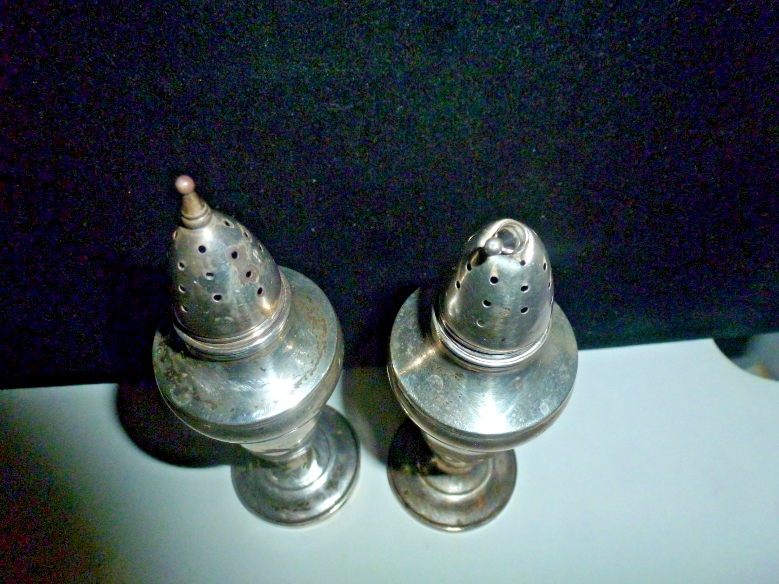 M Fred Hirsch MFH Weighted Sterling Salt and Pepper Set 95 Grams
