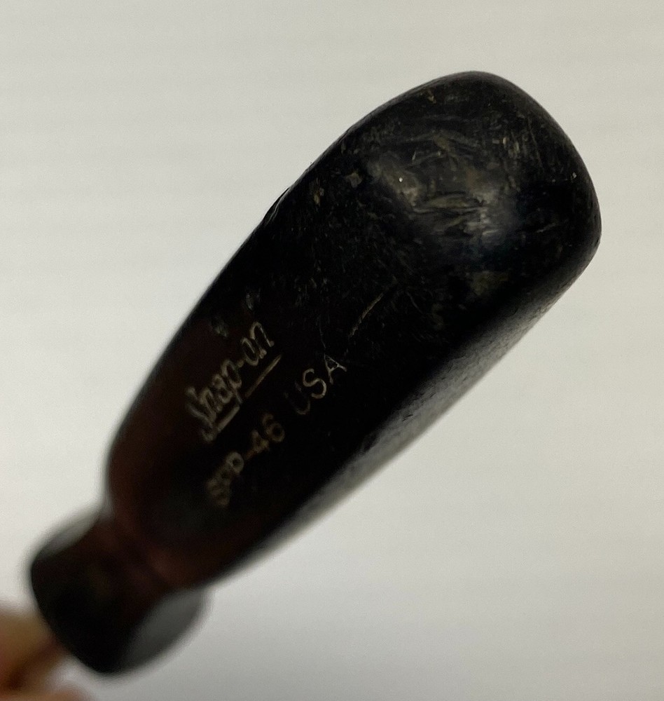 Snap-On Tools SPP46 Mini Black Hard Handle Slotted Flat Tip Screwdriver USA Tool