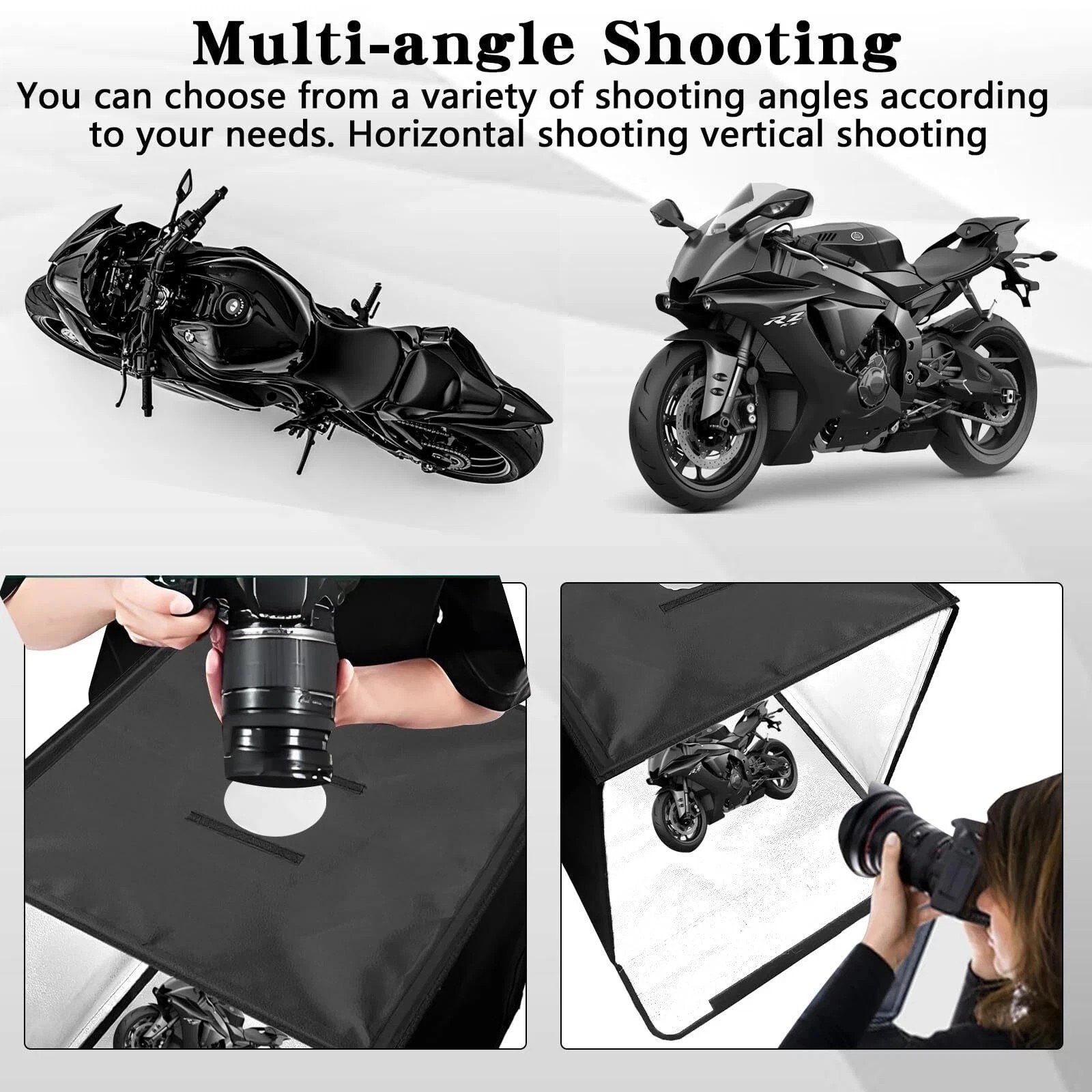 16x16" Large Portable LED Photo Light Box Shooting Tent Photography Studio Fast⭐