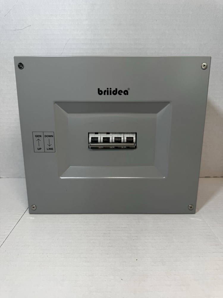 Briidea Transfer Panel (60A/60A) Transfer Switch for Portable Generator 15,000 W