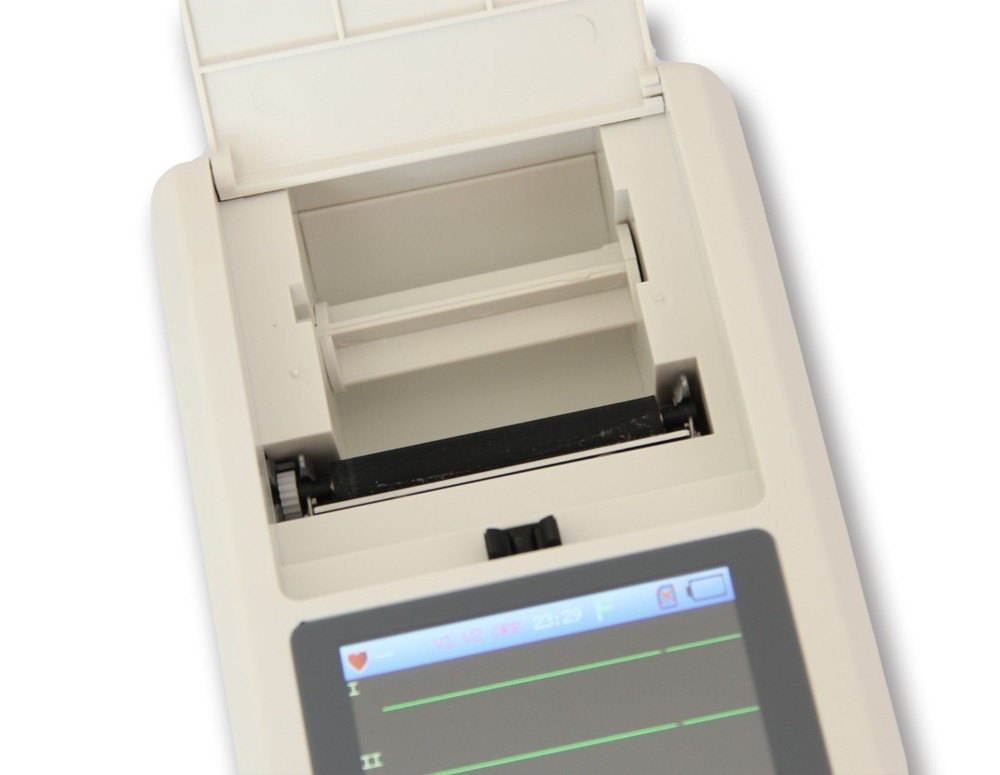 ECG90A 12 Leads Single Channel EKG ECG Machine USB Software Printer+Bag