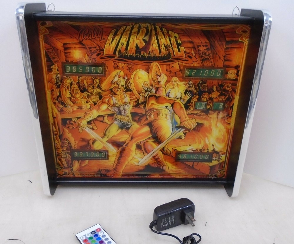 Bally Viking Pinball Head LED Display light box