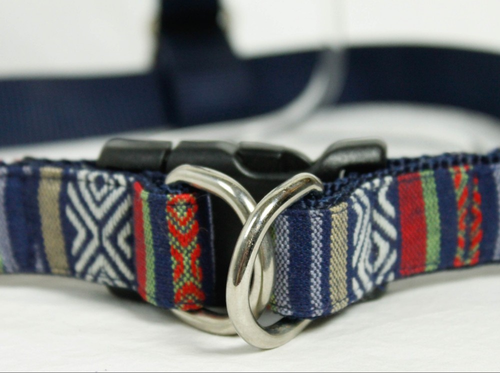 Marityn Aztec Blue Red Size Large Dog Harness
