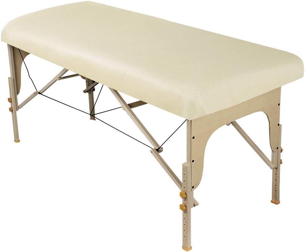 ForPro Microfiber Massage Fitted Sheet - Natural, King, 36x77, Wrinkle Resistant