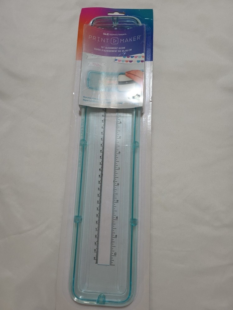 We R Memory Keepers Print Maker 12" Alignment Guide- Align Prints Perfectly-NIP