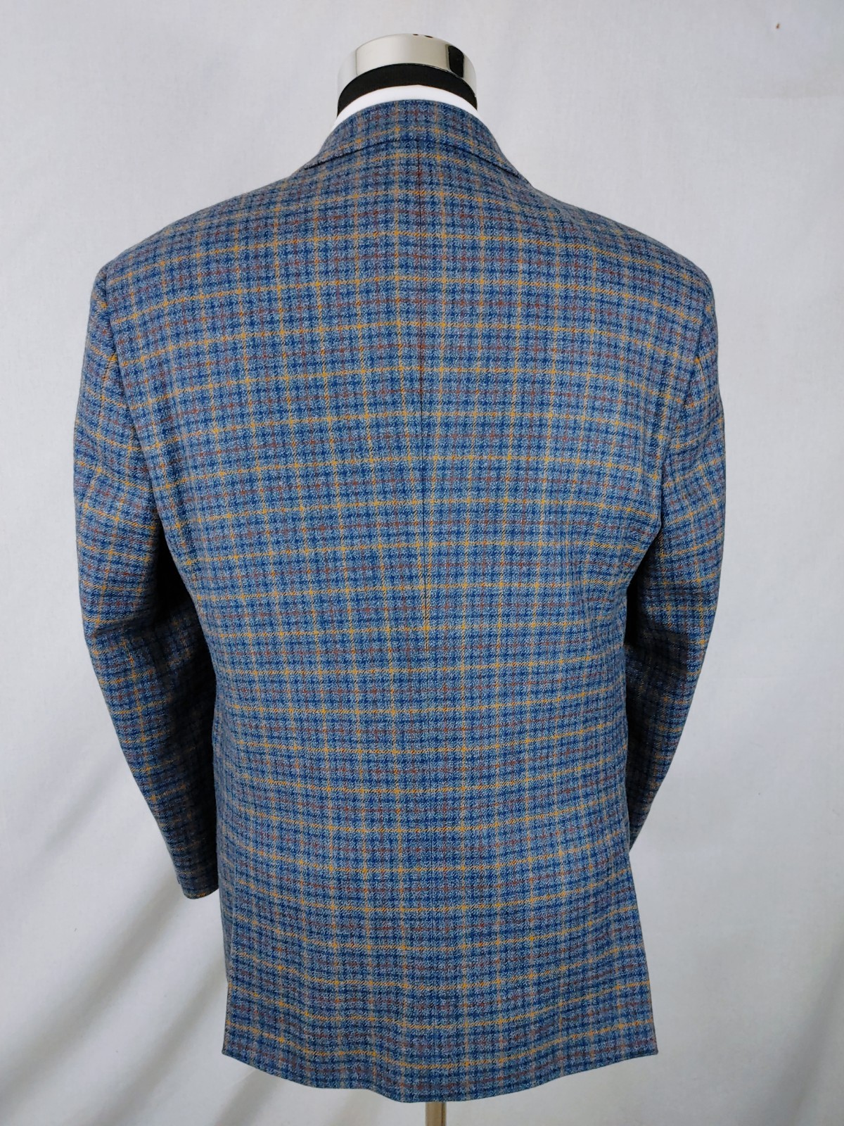 Paul Fredrick Sport Coat Mens 40/42S Soft Tweed Wool Multicolor Check Jacket