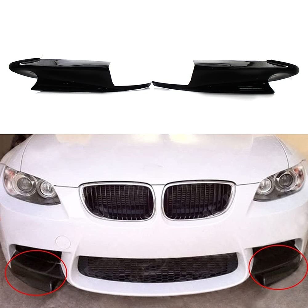 Front Bumper Lip Diffuser for BMW E92 2006-2009 M3 2008-2013 Black