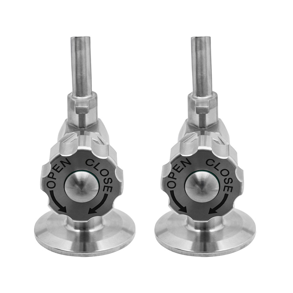 2 PCS 1.5'' SS304 Stainless Sampling Valve Beer Sampling Valve Clamp End