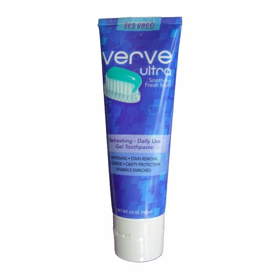 Verve Ultra SLS-Free Toothpaste with Fluoride, 4.5 oz.
