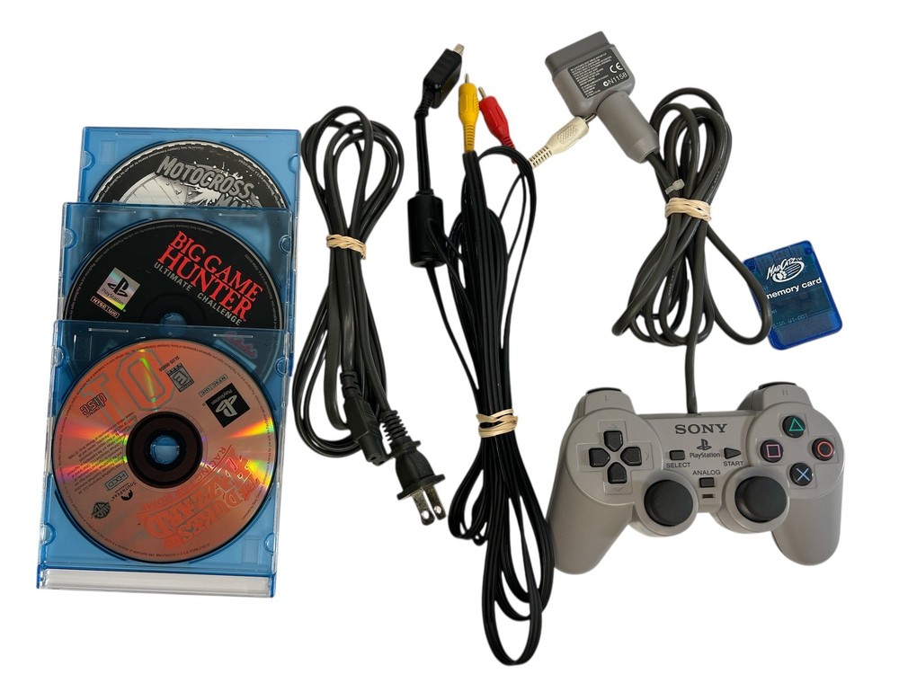 Official Sony PlayStation 1 Console PS1 System With Bundle! Tested!