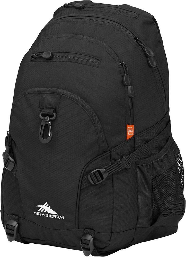 Versatile Loop Backpack with Tablet Sleeve - Stylish Black Work & Travel Bag