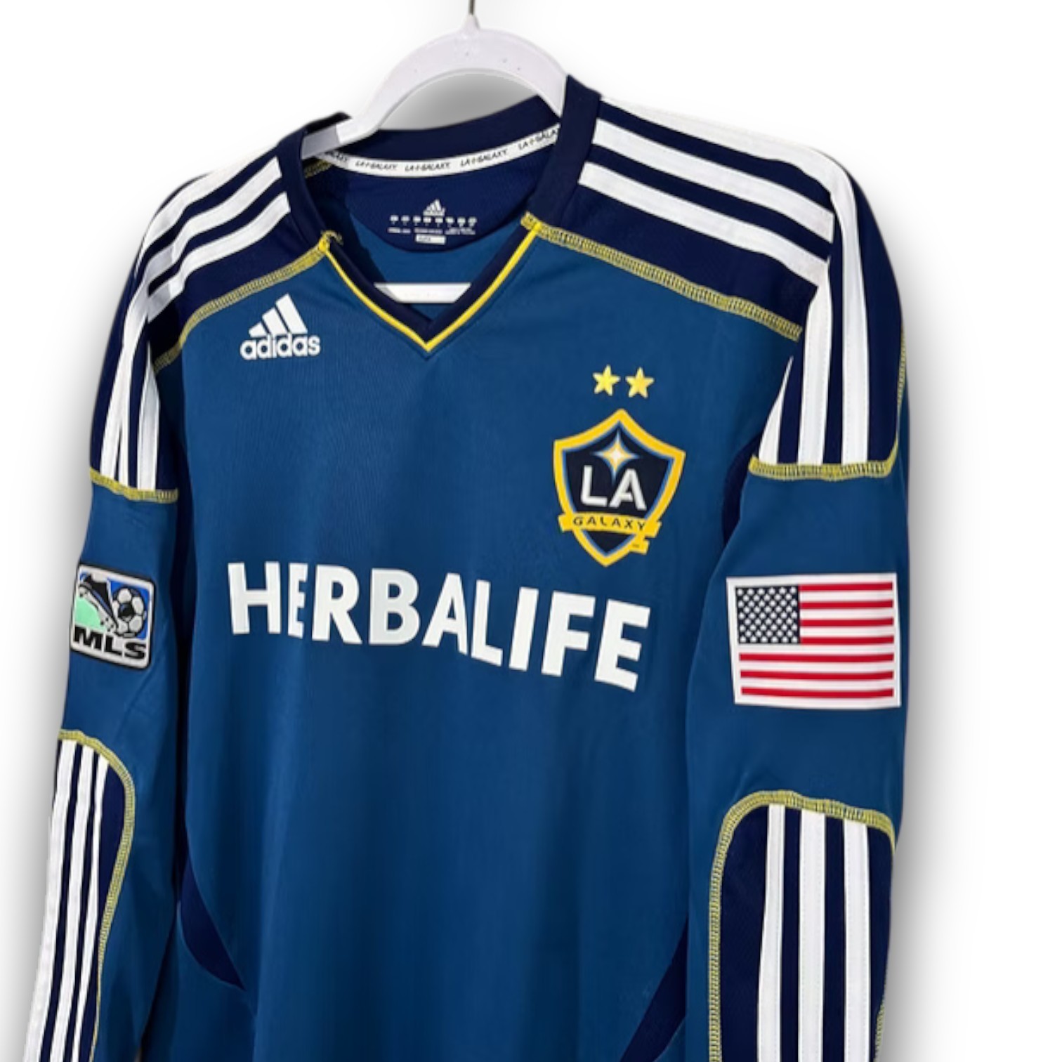 LA Galaxy 2011/2012 Away Long Sleeve Jersey - Beckham #23
