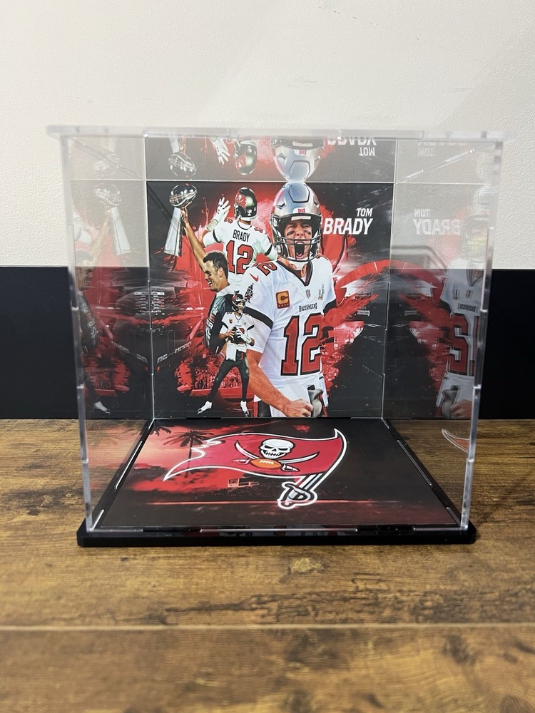 Tom Brady Custom Mini Helmet Display or Card Display - Bucs