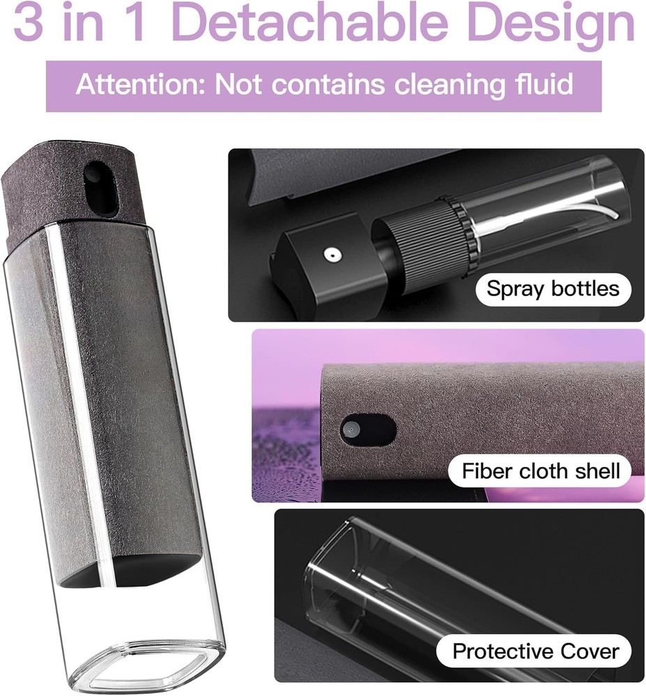 Touchscreen Screen Cleaner Kit 2 Pcs Microfiber Cloth