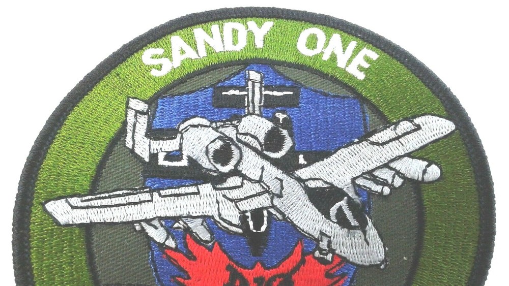 1 pc A10 THUNDERBOLT II Emb. patch SEW/IRON ON. DIA 4"