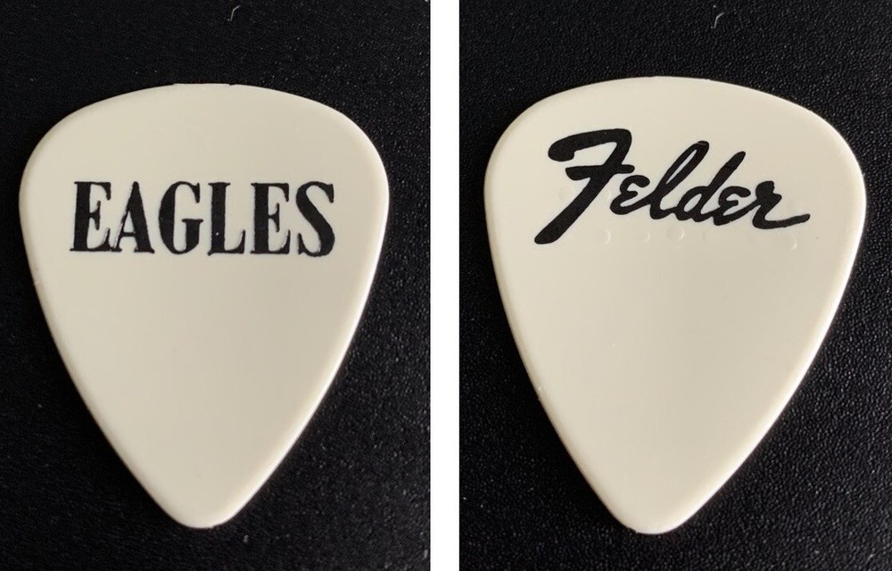 Don Felder Eagles White Guitar Pick