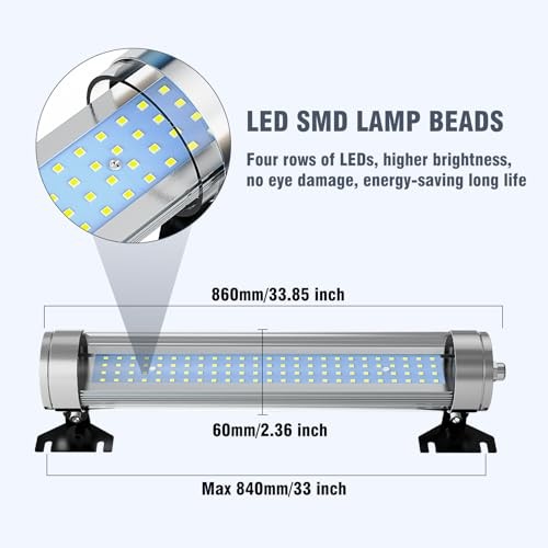 Led Machine Light,CNC Machine Light, 37"Explosionproof Work Light 120V IP68 40W