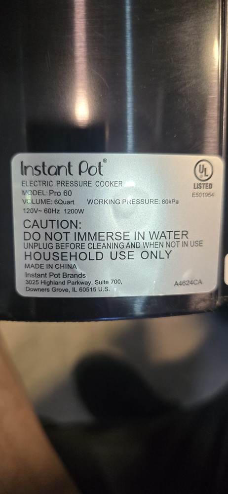 Instant Pot PRO 60 6 Quart Screen Replacement Touch Pad w/Wires Genuine