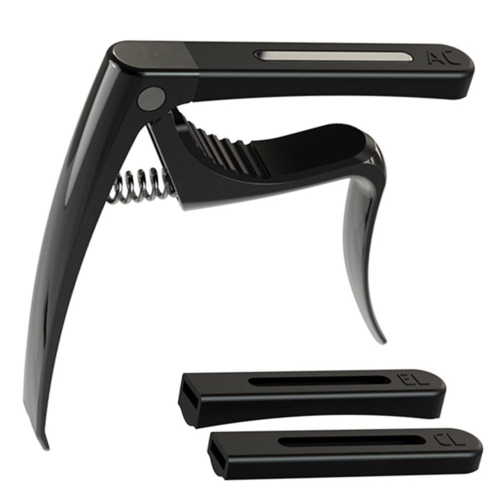 Guitar Capo 4 in 1 Capo Replaceable Capo Bridge Pin Puller Remover for Acoust...